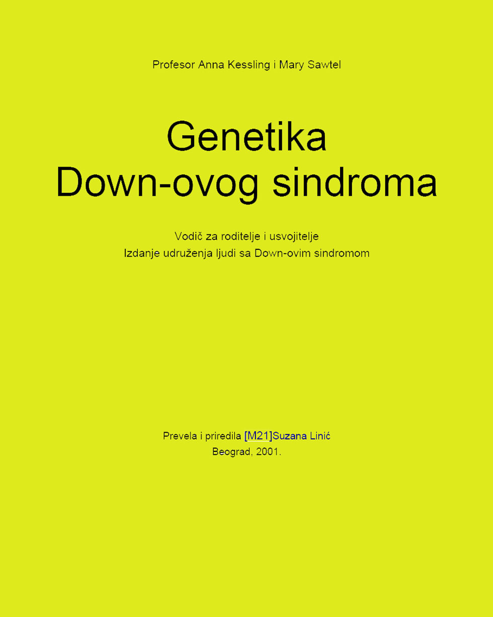 genetika down ovog sindroma 1